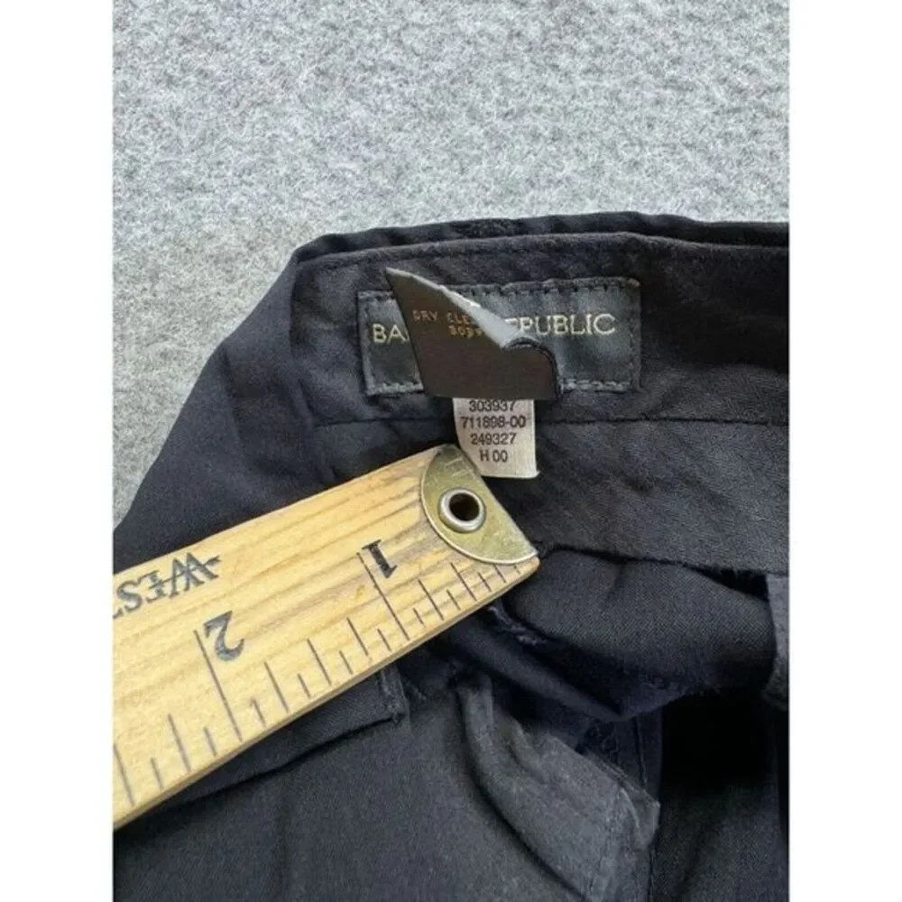 Banana Republic Stretch Pants‎ Men's 36R Black Wool Blend 36x30 Dress Work